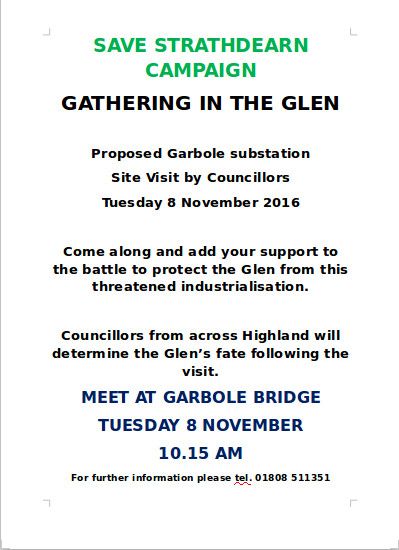 Save Strathdearn : Gathering in the Glen