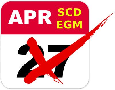 EGM planned for 27th April is postponed
