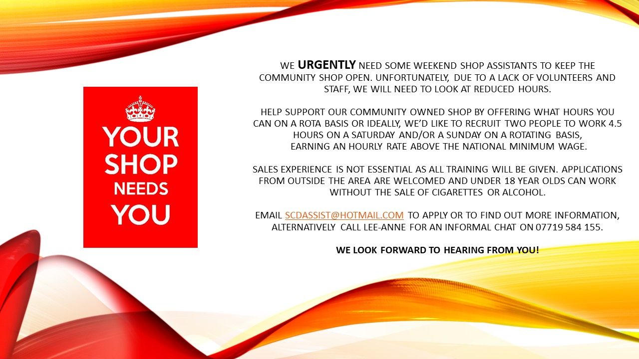 Staff Needed Urgently