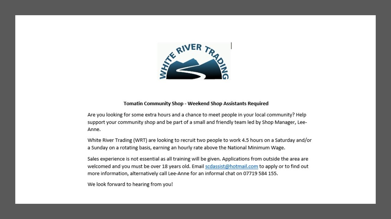 Come and work with us !