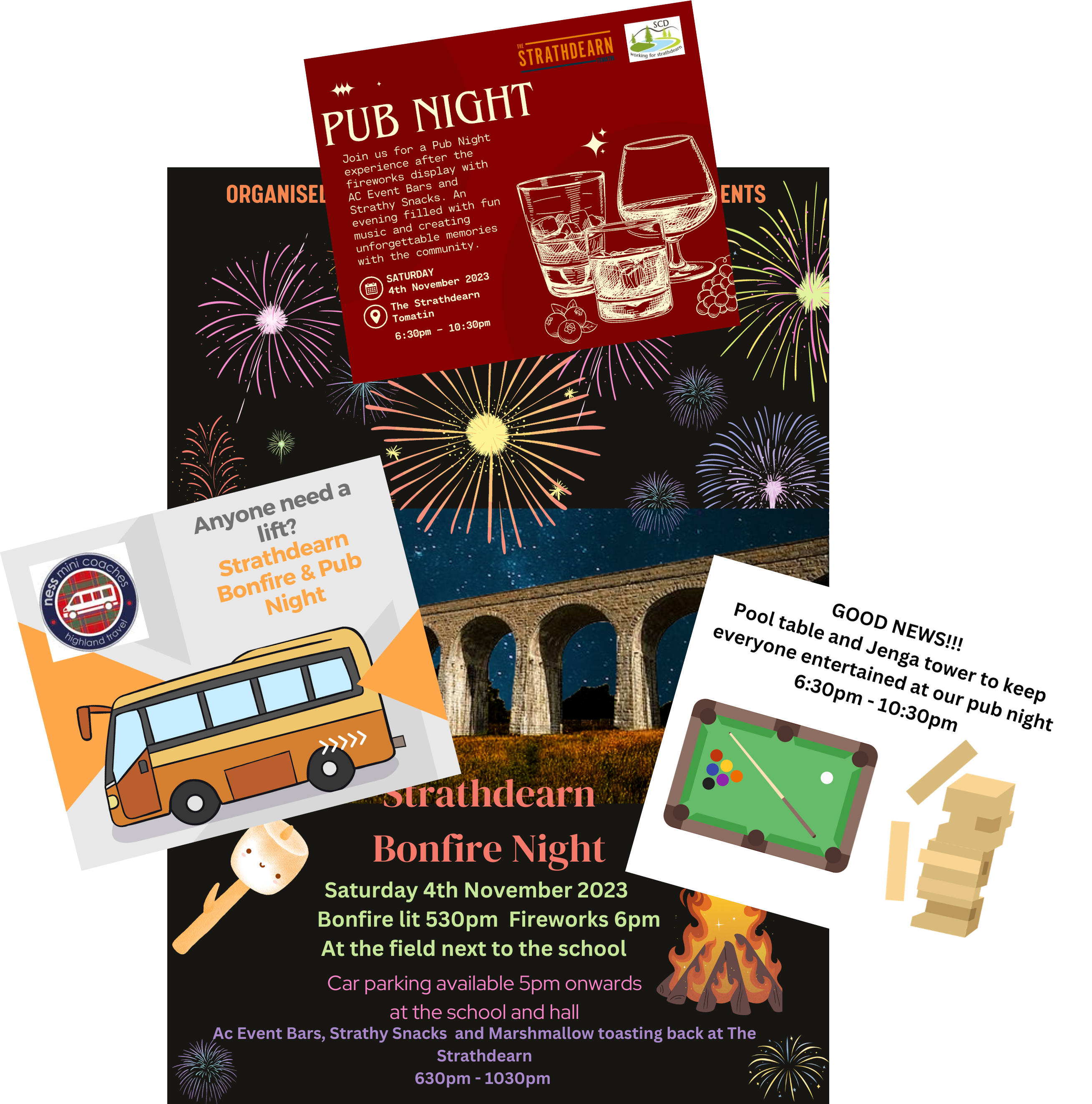 STRATHDEARN BONFIRE NIGHT INFO!!