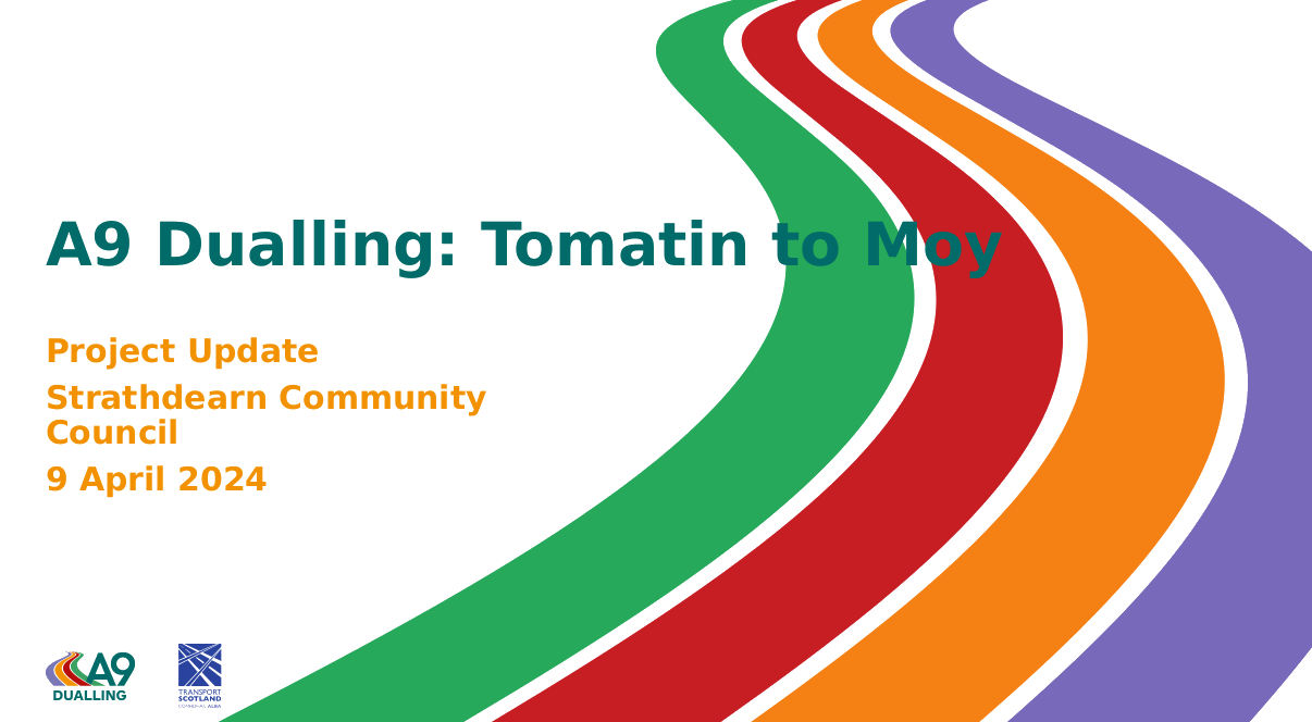 A9 Dualling: Tomatin to Moy – Update for Strathdearn Council