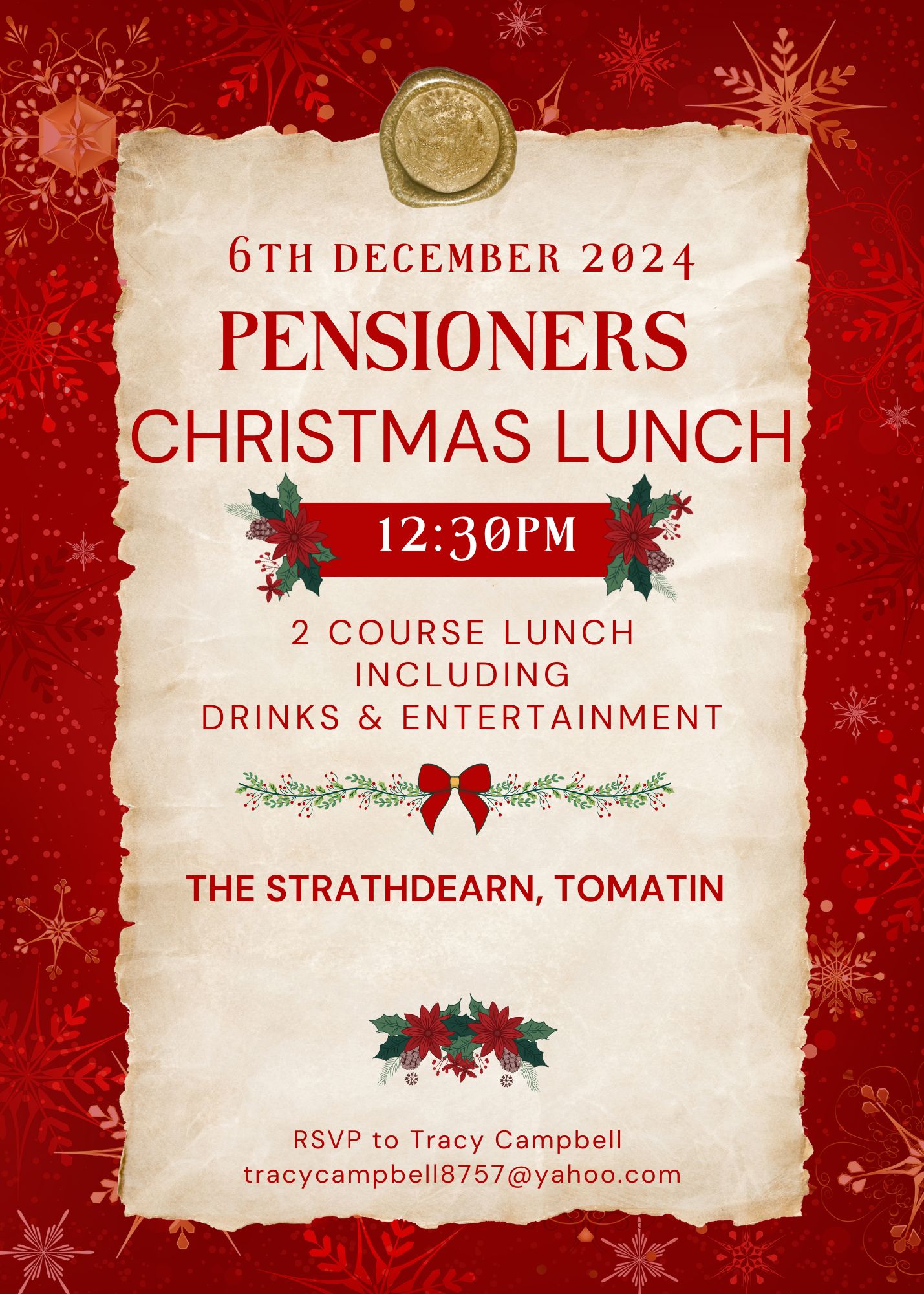 Pensioners Christmas Lunch