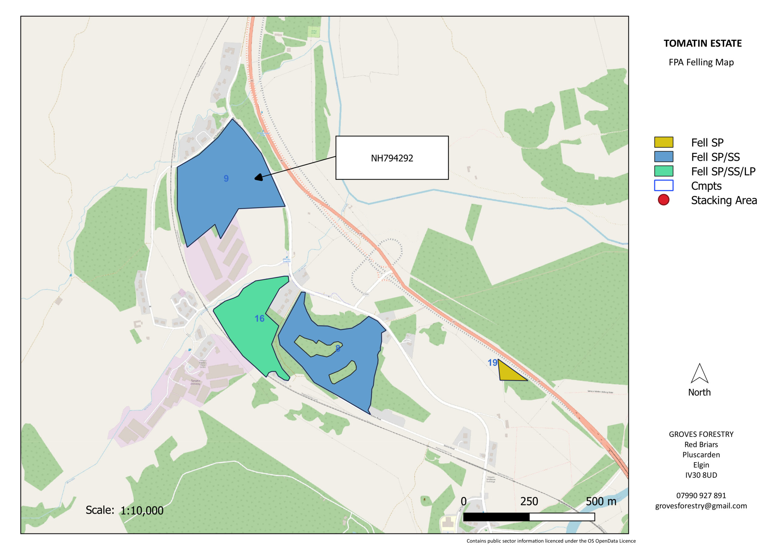 Notice of major tree felling works in Tomatin